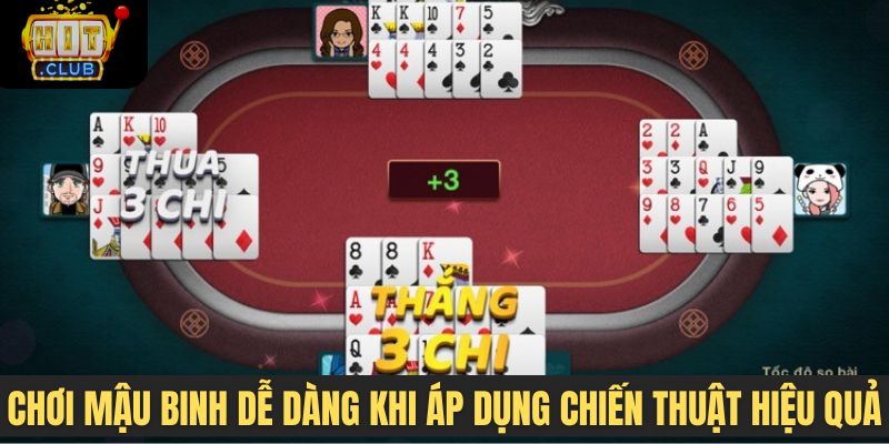 Chơi Mậu Binh dễ dàng khi áp dụng chiến thuật hiệu quả